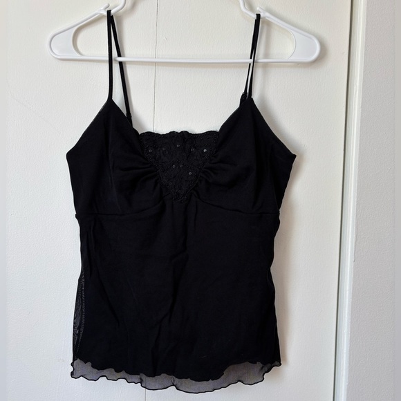 ✨ Studio Mode Y2K Black Lace Camisole - Size S - Picture 2 of 4
